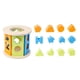 thumbnail image 5 of Bloques de construcción de juguete clasificador de forma de madera Montessori para regalo de cumpleaños para pequeños Forma de geometría Hugo juego de clasificación de formas de color, 5 of 10