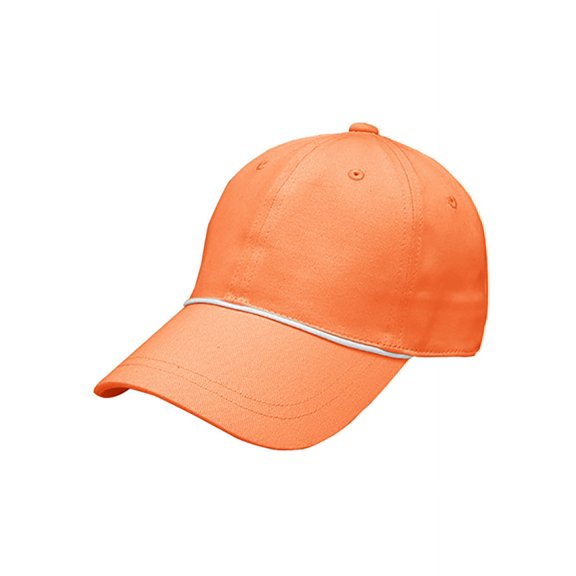 LADIES 6 PANEL BRUSHED TWILL CAP, Orange