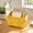 yellow, variant on Small Fabric Storage Basket, Cotton Linen Organizer Box for Desktop Makeup Jewelry Stationery Accessories Home Office Countertop Sundries Storage Container Decorative Storage Bin