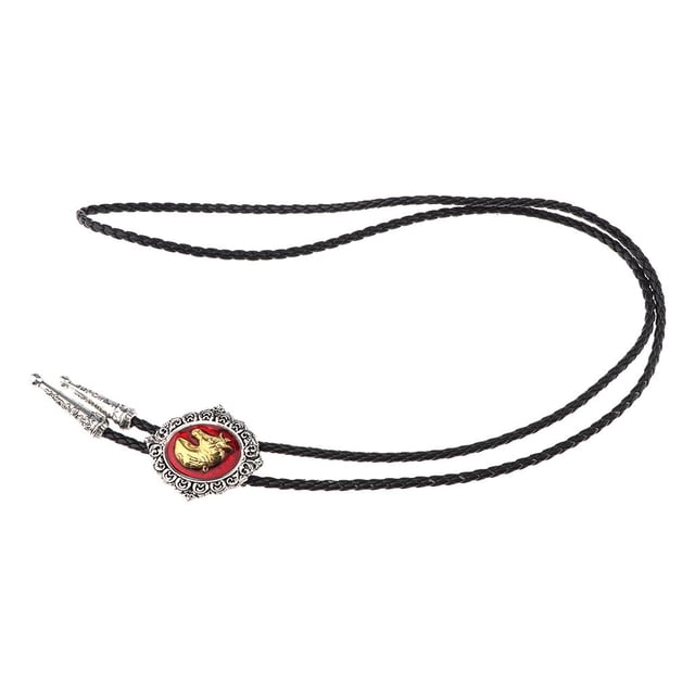 Bolo de material cuero De La De Lazo Collar Occidental Joyería Del Americano Salvador corbata de bolo para hombres mujeres