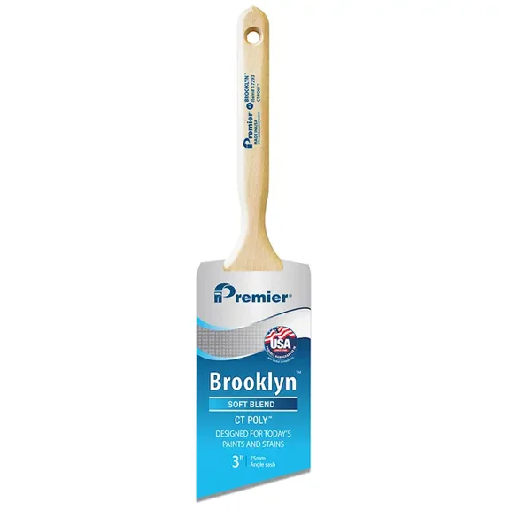 Premier 17293 Brooklyn Angle Sash Paint Brush, 3 In. - Quantity 1