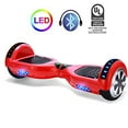 thumbnail image 2 of Hoverboard 6,5 Pouces avec Lumière avant, Lumière LED Bluetooth Certifié UL2272 – Rouge, 2 of 2