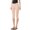 Light Pink, variant on Women's High Waist Side Slit Capri Leggings, Butt Lifting Tight Fit Yoga Pants with Slimming Effect, Stretchy Workout Crop Tights for Running Fitness Gym Daily Wear Beige L