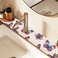 thumbnail image 2 of Yayeee Faucet Mat for Kitchen Sink 14.7" Diatomite Long Splash Guard Pad, Blue Butterflies, 2 of 7