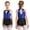 Blue, variant on Aislor Kids Girls' Sequins Latin Jazz Dance Costume Tassel Tuxedo Modern Dance Leotard Jumpsuit Red 14