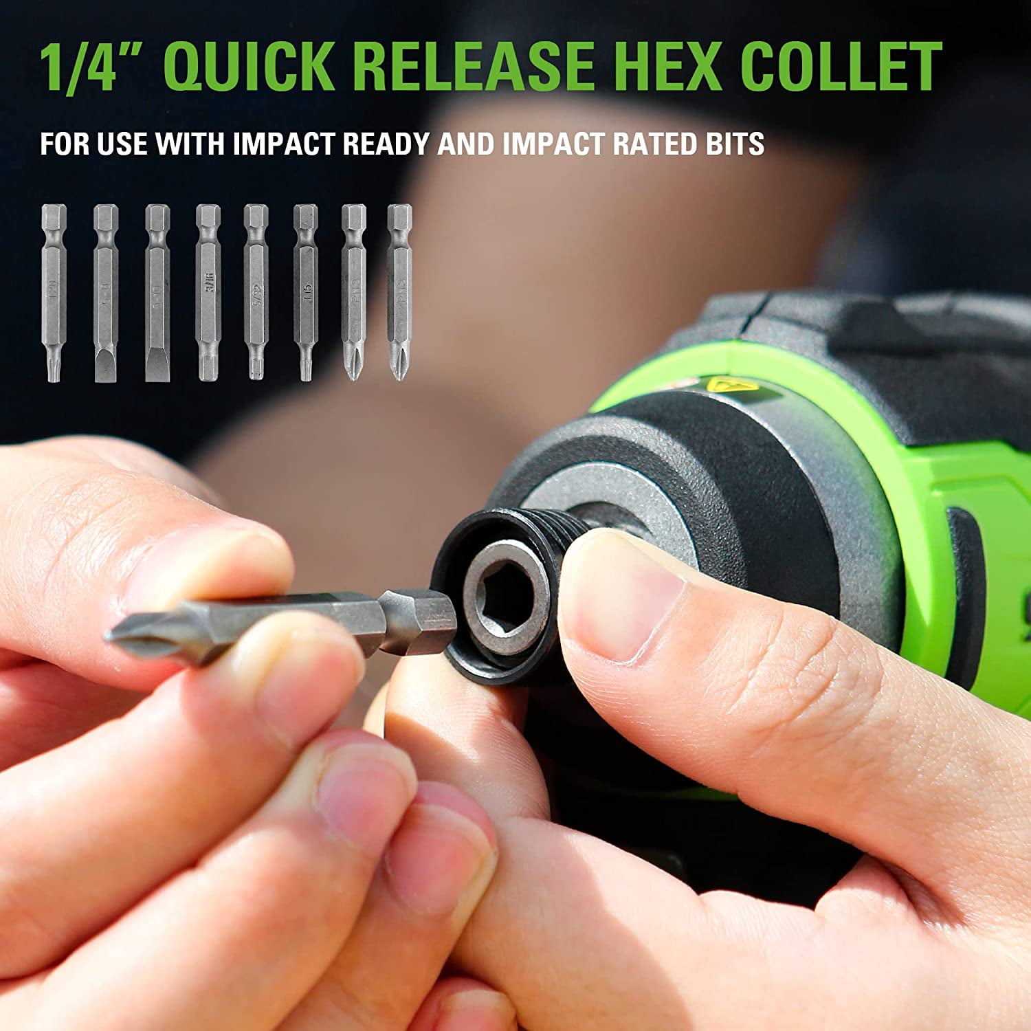 Greenworks 24V Brushless 1/4"1900 in./lbs. Impact Driver + (2) 2.0 Ah Batteries & Charger, Bonus Tool Bag