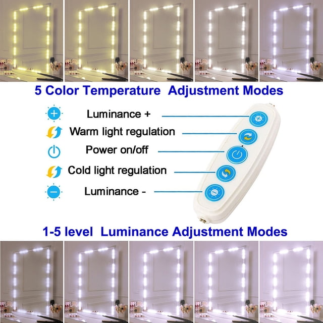 Led Vanity Mirror Lights Kit Vanity Make Up Light Dressing Table Lamp Mirror Lights Strip