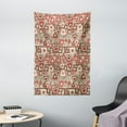 thumbnail image 1 of Abstract Tapestry, Graphic Abstract Geometric Maze Like Design with Rounded Triangles Vintage Artwork, Wall Hanging for Bedroom Living Room Dorm Decor, 40W X 60L Inches, Multicolor, by Ambesonne, 1 of 2