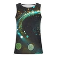 thumbnail image 3 of Qertyioot New Men's Summer Loose Waistcoat Print Sport Round-Neck Tank Features, 3 of 4
