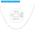 thumbnail image 2 of Unique Bargains 0.2' Diameter 33Ft Length Plastic Chain Barrier Safety Link Chain Stanchion for Crowd Control, White, 2 of 5
