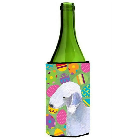 Bedlington Terrier Easter Eggtravaganza Wine bottle sleeve Hugger