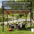 thumbnail image 2 of Best Choice Products 10x10ft Weather-Resistant Pergola, Patio Shelter w/ Retractable Sun Shade Canopy, Steel Frame, 2 of 7