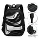 thumbnail image 3 of Balery Abstract Black White Swirls Mochila con carga USB para hombre y mujer - Mochila impermeable y antirrobo para laptop con puerto USB para viajes, trabajo, 3 of 7