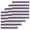 Purple Grey, variant on Black Gray Striped Kitchen Dish Towels for Drying Dishes Set of 2, Contemporary Minimalist Lines Art Waffle Weave Microfiber Hand Tea Bathroom Towels Quick Dry & Absorbent Towel 12x12