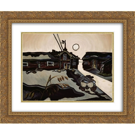Vilho Lampi 2x Matted 24x20 Gold Ornate Framed Art Print 'Yo Retuperalla'