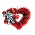 thumbnail image 1 of CNKOO Valentines Guirlande Décor-Valentines Guirlande pour Porte d'Entrée Arc Rouge Coeur Guirlande pour Décorations d'Intérieur Extérieur Valentines Jour Coeur en Forme de Couronne Signe Mur Suspendu Décor, 1 of 6