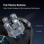 QUCOPRE Wireless Gaming Controller for PC,Switch,Android,iOS,Steam, with Charging Dock/TMR Joysticks/Dual-Mode Triggers/6-Axis Gyro/Programmable Buttons