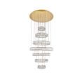 thumbnail image 5 of Monroe Integrated LED light Gold Chandelier Clear Royal Cut Crystal, 5 of 9