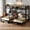 Twin/Twin/Twin, variant on Twin/Twin/Twin Triple Bunk Bed, Kids/Teens Metal Bed Frame with Multi-functional Storage Stairs, Accent Two-Tone Platform Bed