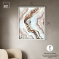 thumbnail image 4 of Blush Geode Mineral, Agate & Geode Wall Art Canvas Wall Art by Art Remedy, White Floater Frame, 37" x 46", 4 of 6