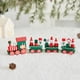 thumbnail image 1 of Juego de Decoración Navideña de Escritorio con Figuras de Tren de Madera, 1 of 7