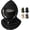 Black, variant on Fleece Double‑Layer Integrated Hat, One Piece Flannel Warm Mask Hat | 3-in-1 Winter Hat, Winter Fleece Balaclava Hood – 3-in-1 Face & Neck Gaiter, Windproof Balaclava for Hiking Cycling Outdoor