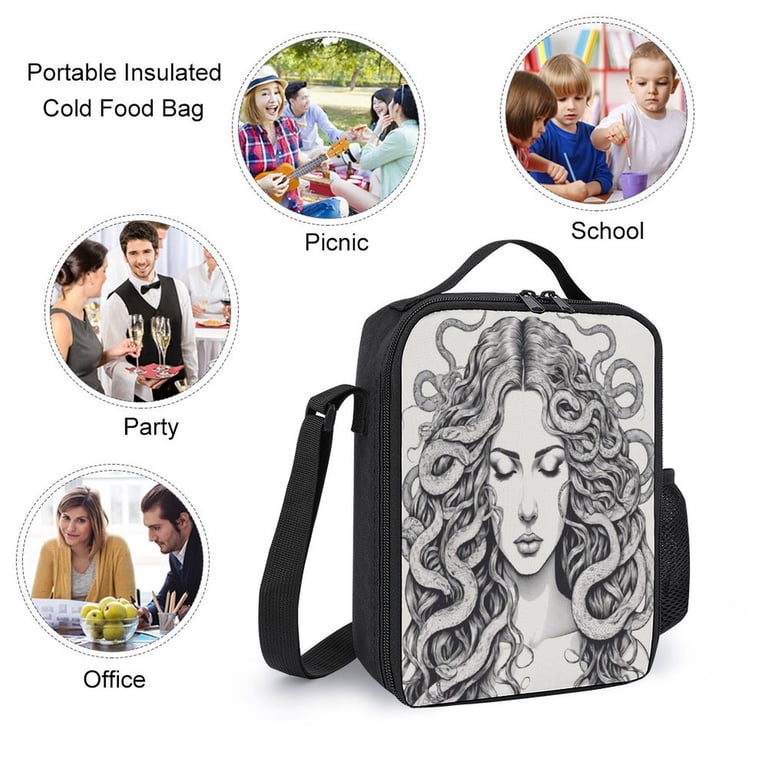 Serpent-Haired Medusa 3 Piece Backpack Sets 17 Inch Bookbag  display picture 2
