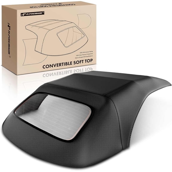 A-Premium Black Convertible Soft Top Compatible with Ford Mustang 1994-2004, Convertible, Coupe