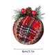 thumbnail image 3 of Advancent 3 piezas de bolas colgantes de árbol de Navidad hechas a mano de punto bolas de hilo de árboles de Navidad suministros de adorno colgante Kits de decoración para fiestas No.02 Advancent HA007790-02B, 3 of 6