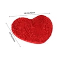 thumbnail image 3 of COM1950s Heart Shaped Doormat, Soft Absorbent Rug with Non-Slip Backing for Bathroom and Entryway, Available in Multiple Colors (20x16 Inches), 3 of 7