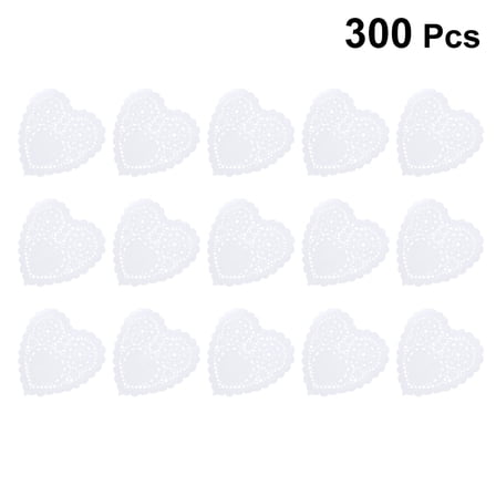 VERDANVERSE Heart Shape Paper Pad White 300Pcs 5.5x5.5in