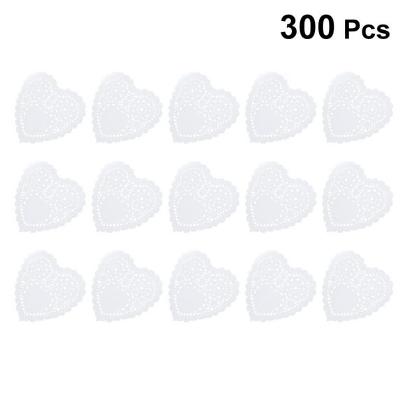 VERDANVERSE Heart Shape Paper Pad White 300Pcs 5.5x5.5in