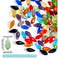 thumbnail image 6 of 100 Pcs Faceted Teardrop Glass Beads 10 Colors Transparent Waterdrop Crystal Glass Beads Top Drilled Drop Spacer Beads for DIY Craft Jewelry Necklace Bracelet Earring Making Hole: 1mm, 6 of 9