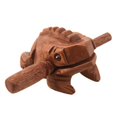 thumbnail image 1 of Carved Croaking Wood Percussion Musical Sound Wood Frog Tone Block Toys, 1 of 5
