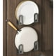 thumbnail image 5 of Estante organizador de tapas para ollas | Almacenamiento en acero inoxidable para ollas, sartenes, utensilios y tablas de cortar | Soportes de montaje de puerta | Instalación sin taladro | Plateado, 5 of 9
