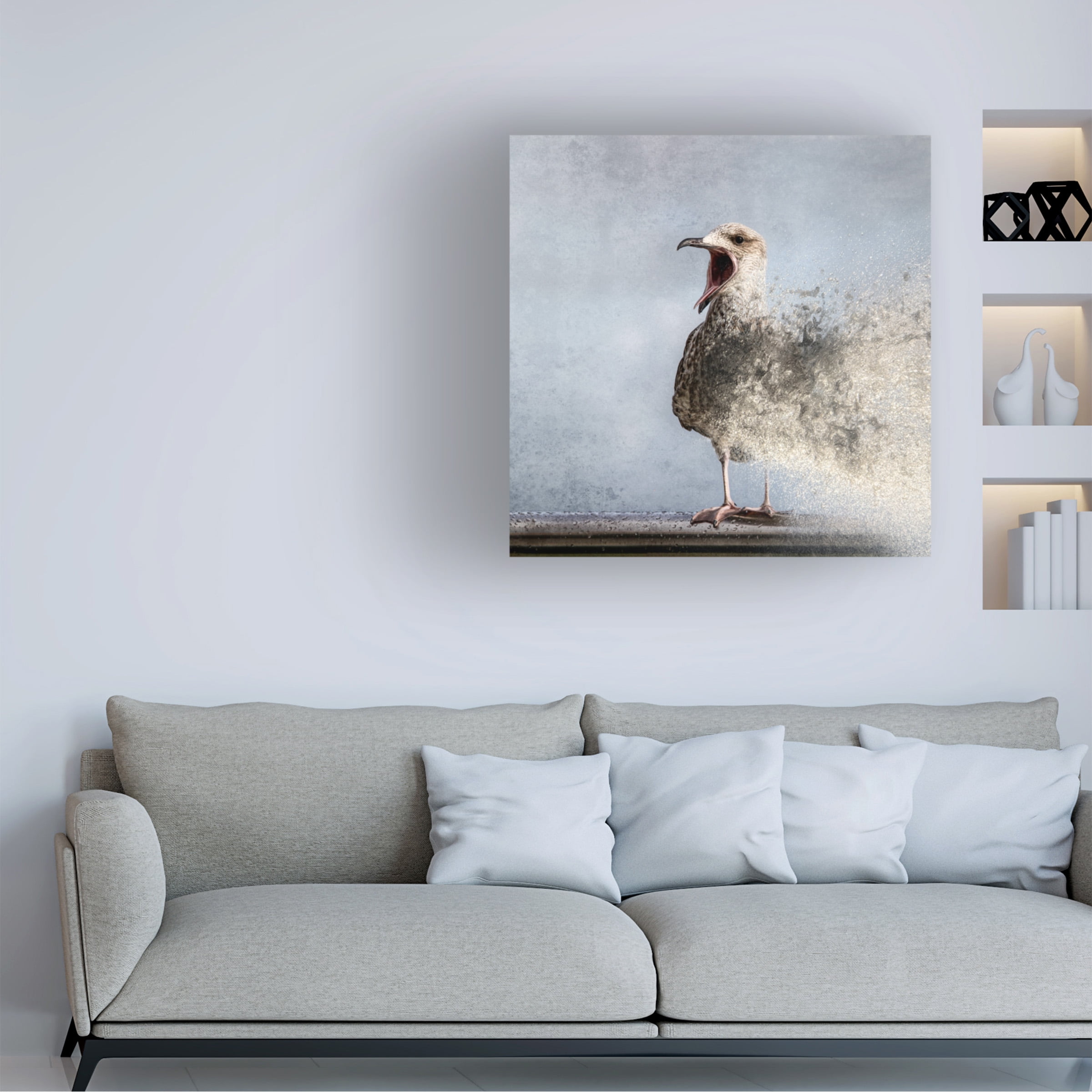 Bruno Flour 'Waterbird' Canvas Art