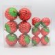 thumbnail image 4 of 6Pcs Christmas Tree Electroplating Painted Strawberry Pendant Kid Gift Xmas Decor 2.4inch, 4 of 10