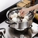 thumbnail image 2 of cesta de vapor para verduras, cesta de vapor para verduras plegable de acero inoxidable, vaporera de alimentos para cocinar, cesta de vapor extensible (6" a 9") XianweiShao 9024715993830, 2 of 4