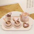 thumbnail image 2 of Tea Party Set, Wooden Tea Set, Play Kitchen Accessories Toy Tea Set, Pretend Play Tea Set Ideal Christmas Birthday Gift, 2 of 8