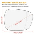 thumbnail image 3 of Car Mirror Glass Heated with Backing Plate Passenger Side for BMW X3 10-14, 3 of 7
