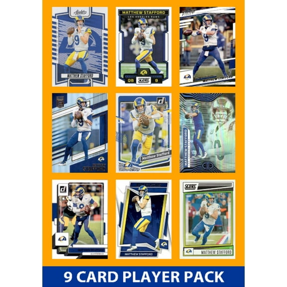 Matthew Stafford 9 Card Player Pack 2023 Donruss Panini Score