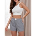 thumbnail image 5 of Elippeo Women Striped Shorts  Elastic Waist Summer Casual Shorts Streetwear for Daily Date, 5 of 8