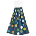thumbnail image 7 of Haosy 2 Pack Kitchen Wash Cloths with Hanging Loops Absorbent Absorbent Quick Drying Hand Towels, Random Color Dots, 7 of 7
