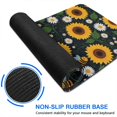 thumbnail image 6 of Long Mouse Pads for Desk,DarkBlue Sunflower Bee Pattern Desk Mats on Top Of Desks, Desk Mouse Pad Extra Large with 3mm Non-Slip Base and Stitched Edge for Gaming,Office,Work,Home 31.5"x15.7", 6 of 6