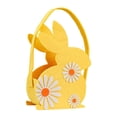 thumbnail image 2 of Cesta de Pascua vacía, regalo de Pascua portátil, recuerdo de fiesta, festival, niño pequeño, bebé, Amarillo, 2 of 9