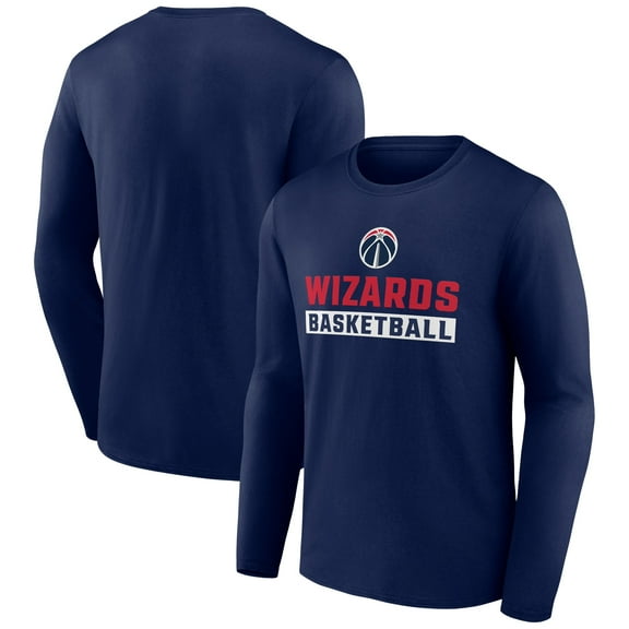 Men's Navy Washington Wizards Let's Go Long Sleeve T-Shirt