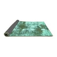 thumbnail image 2 of Ahgly Company Indoor Rectangle Abstract Turquoise Blue Modern Area Rugs, 2' x 3', 2 of 4
