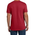 thumbnail image 4 of Hanes Essential-T Men T-Shirt, Short Sleeve Crew Neck, Classic Fit Cotton Tee, Deep Red, 5XL, 4 of 5