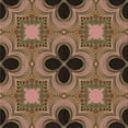 thumbnail image 1 of Ahgly Company Machine Washable Indoor Square Transitional Bronze Brown Area Rugs, 4' Square, 1 of 7