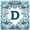 Watercolor D, variant on jejeloiu Ocean Monogram Themed 7 Pieces Full Size Bedding Sets,Watercolor Sea Life Shark Full Size Bed in a Bag For Boys,Reversible